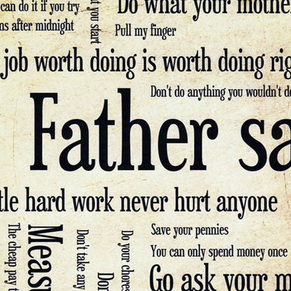 Father Says Black Framed Print Wall Art HomeRoots