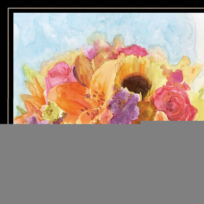 Vases with Flowers 1 Black Framed Print Wall Art HomeRoots
