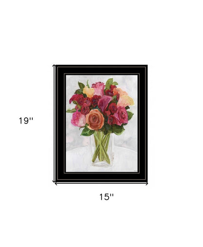 Vases with Flowers II 2 Black Framed Print Wall Art HomeRoots