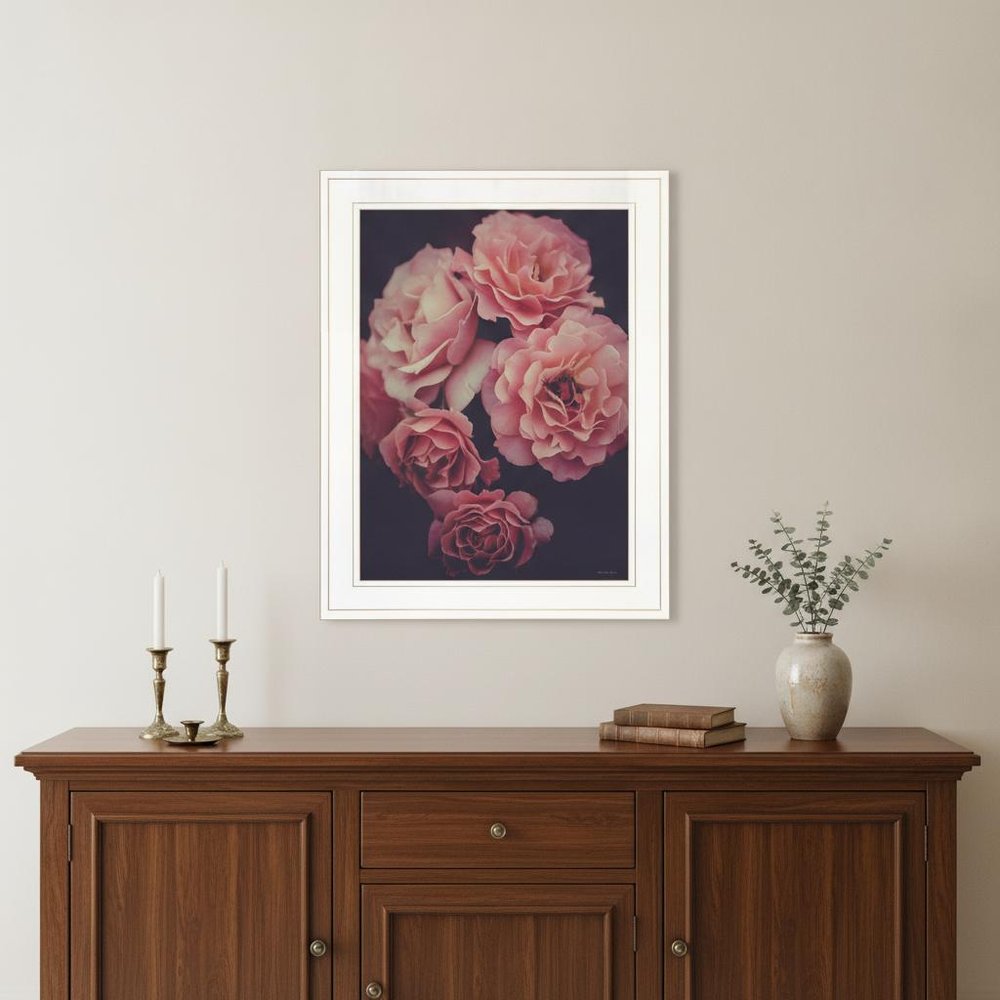 Dreamy Rose 1 White Framed Print Wall Art HomeRoots
