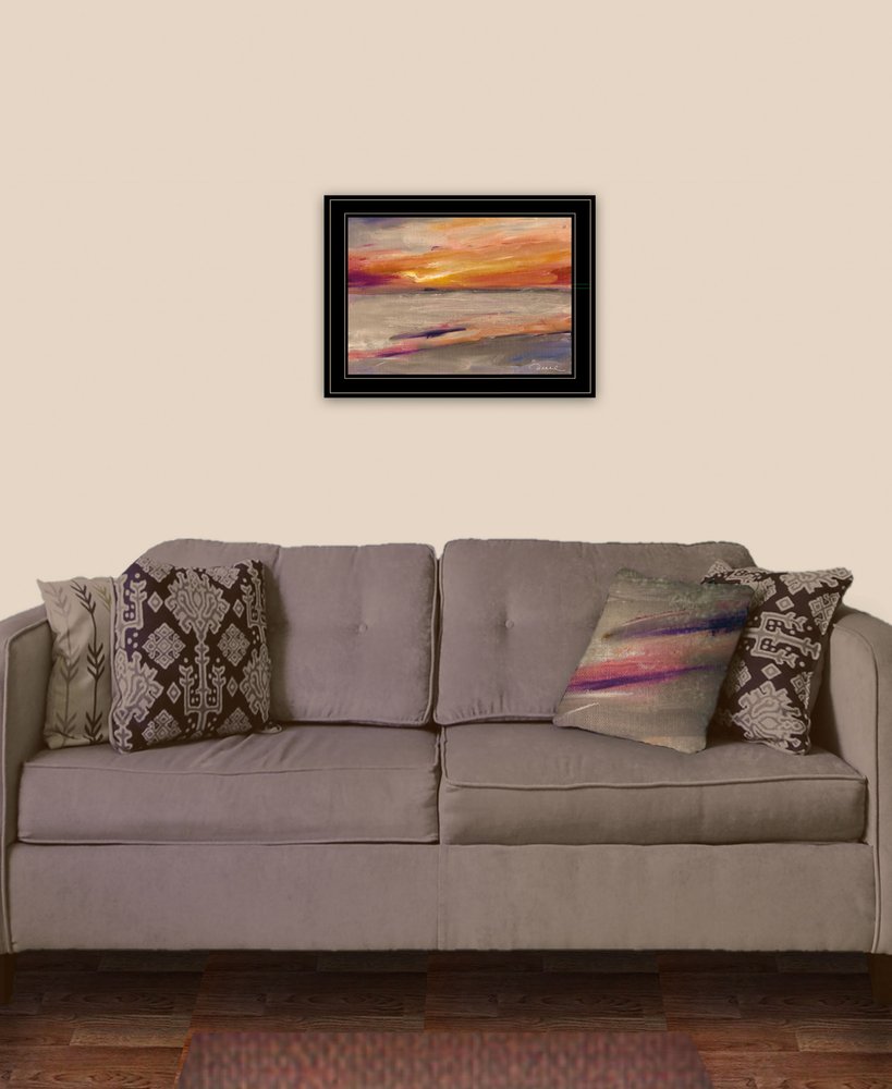 Western Sky 2 Black Framed Print Wall Art HomeRoots