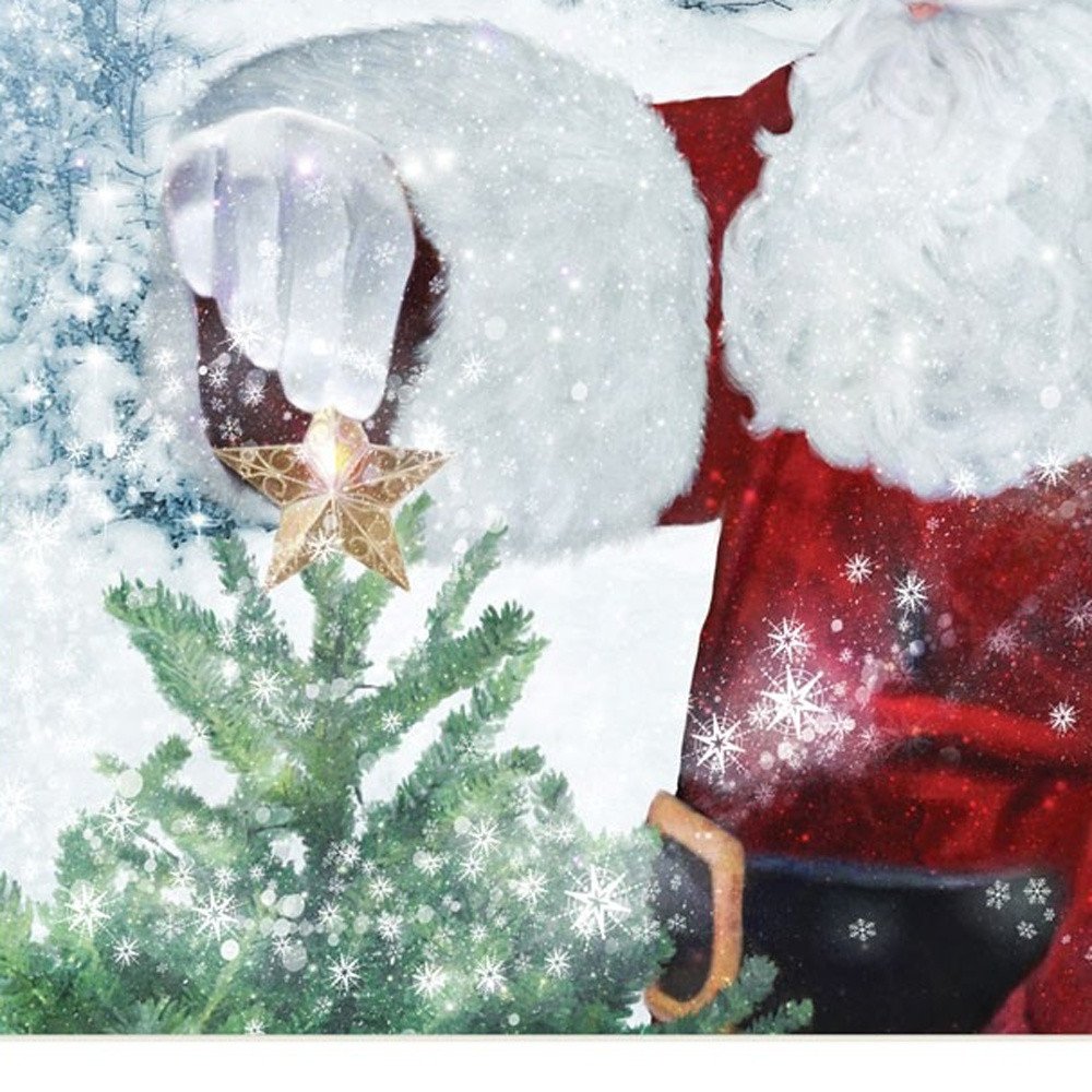 Set Of Two Santas Blessings 5 White Framed Print Wall Art HomeRoots
