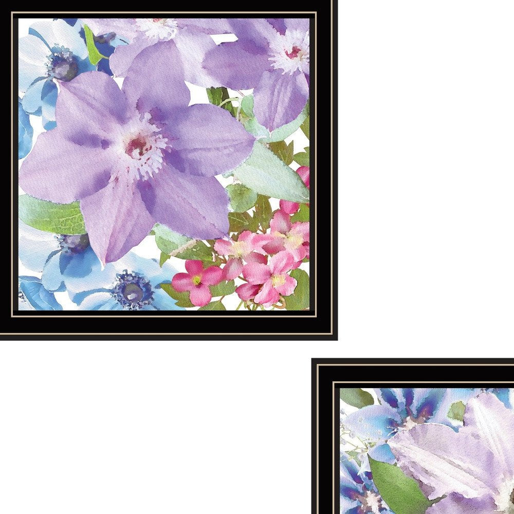 Set Of Two Clematis Black Framed Print Wall Art HomeRoots
