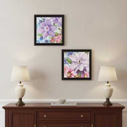 Set Of Two Clematis Black Framed Print Wall Art HomeRoots