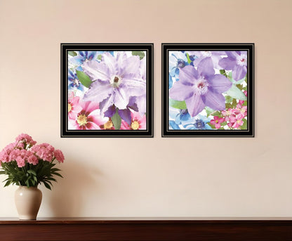 Set Of Two Clematis Black Framed Print Wall Art HomeRoots