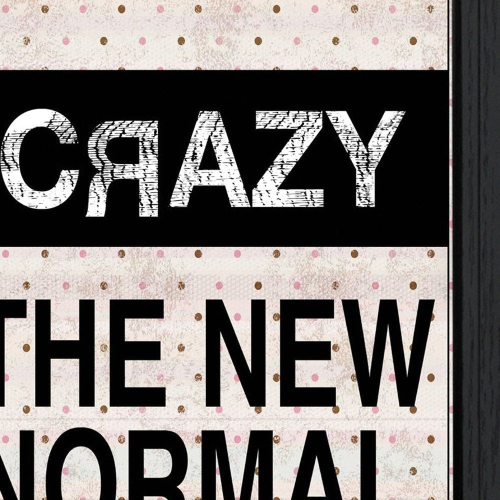 Set Of Two The New Normal Black Framed Print Wall Art — view 3
