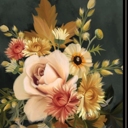 Set Of Three Romantic Autumn Black Framed Print Wall Art HomeRoots