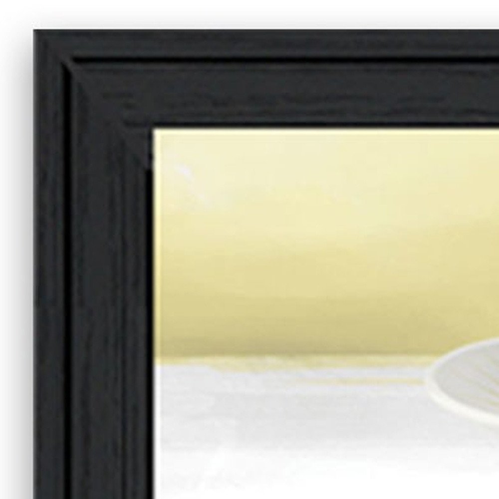 Set Of Three Tea Cups and Yellow Flowers Black Framed Print Kitchen Wall Art HomeRoots