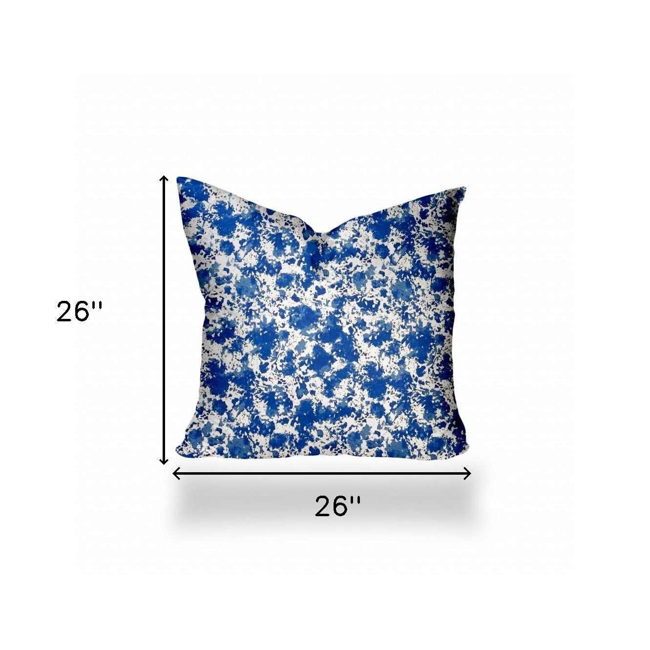 12" X 16" Blue And White Zippered Coastal Lumbar Indoor Outdoor Pillow