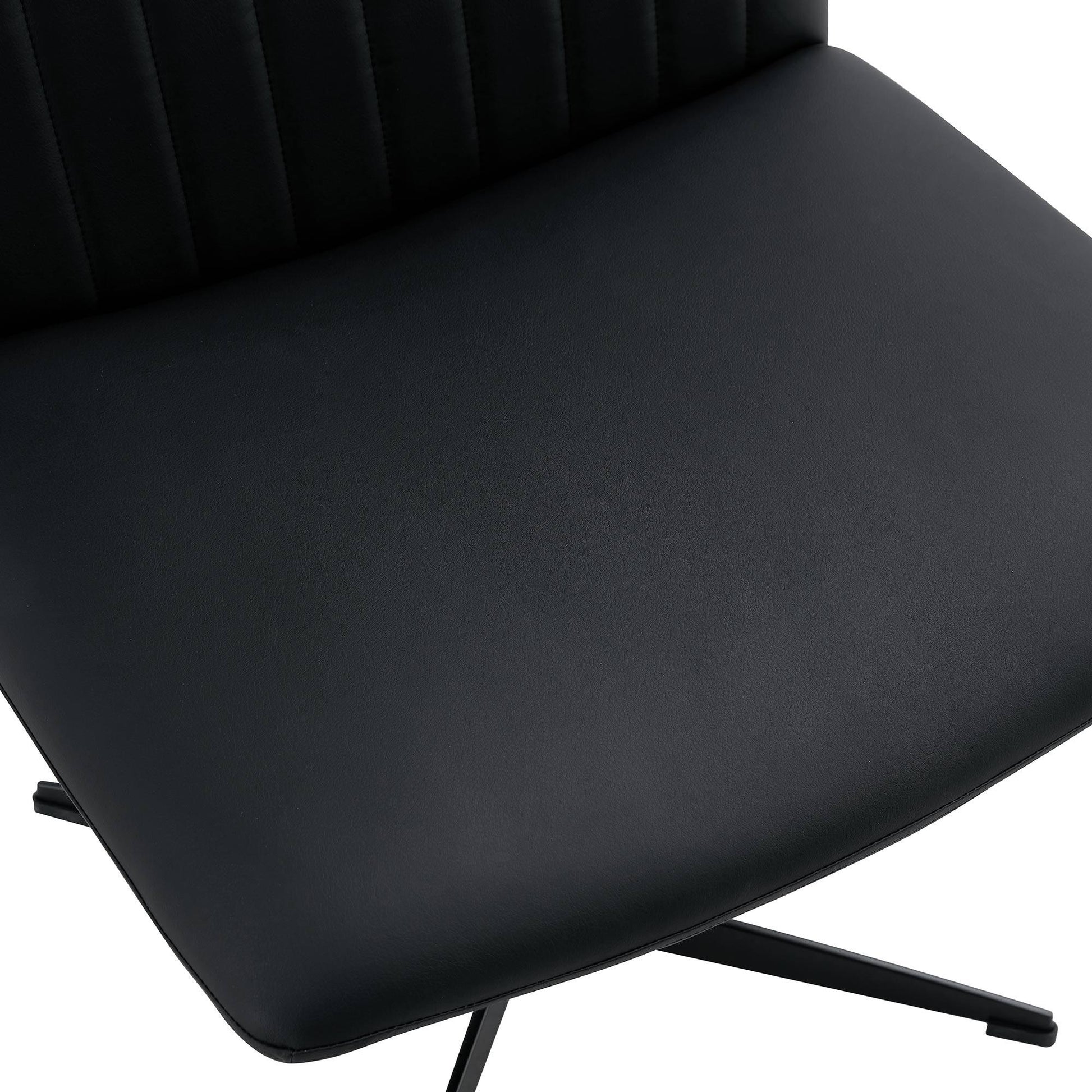 Black High Grade Pu Material. Home Computer Chair Office Chair Adjustable 360 ° Swivel Cushion Chair - FurniFindUSA