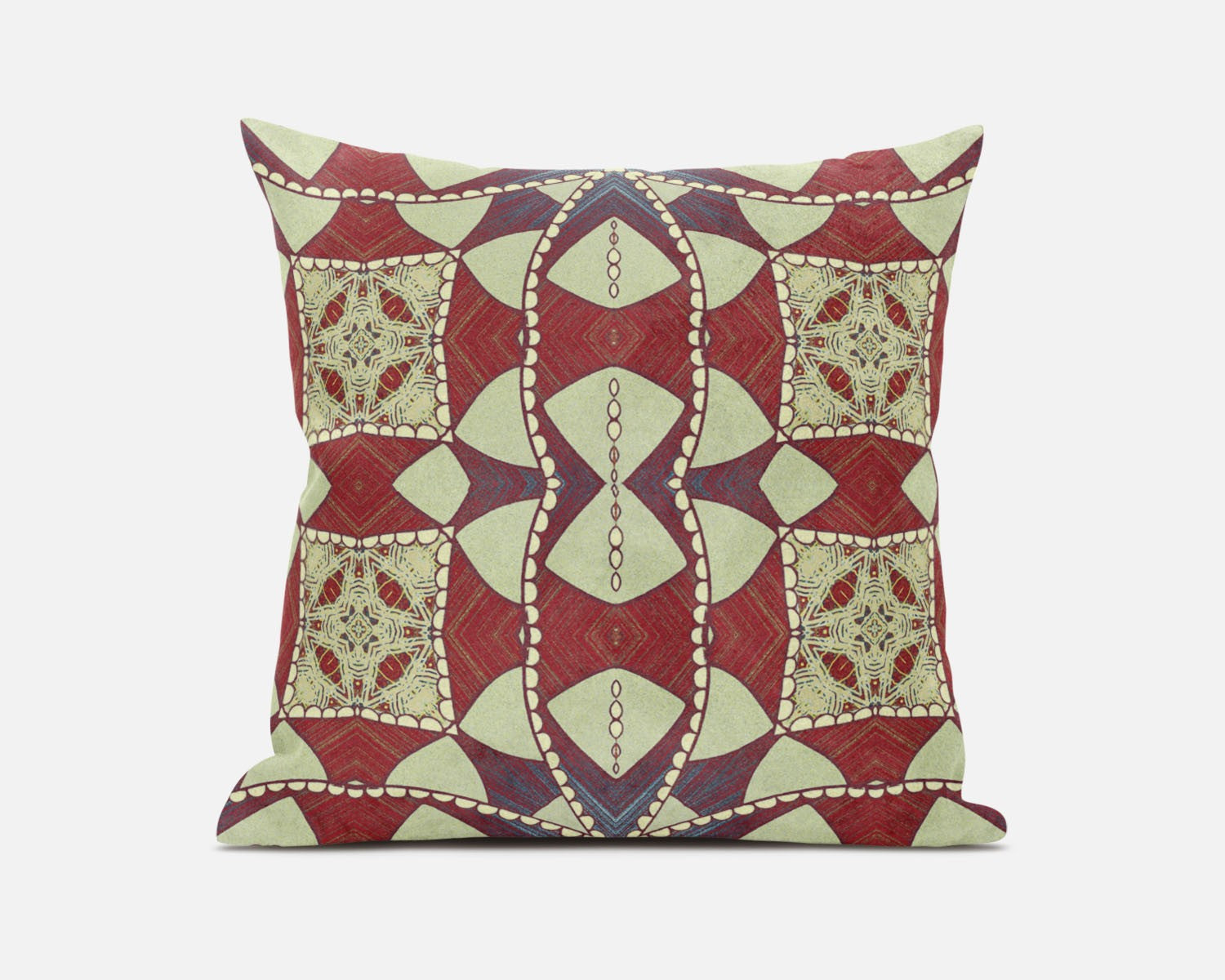 20" Muted Magenta Cosmic Circle Boho Suede Throw Pillow FurniFindUSA