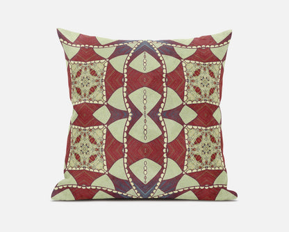 20" Muted Magenta Cosmic Circle Boho Suede Throw Pillow FurniFindUSA