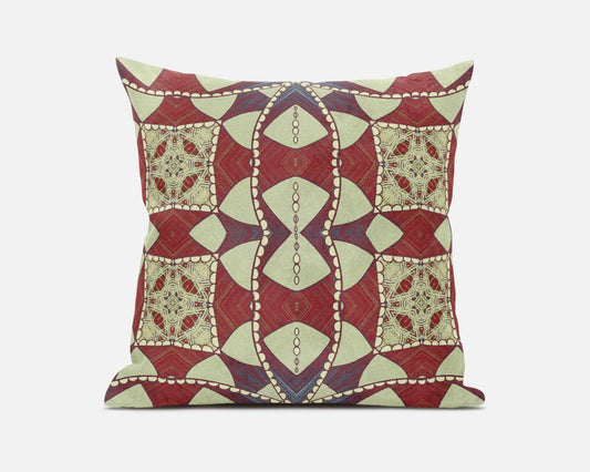 20" Muted Magenta Cosmic Circle Boho Suede Throw Pillow FurniFindUSA