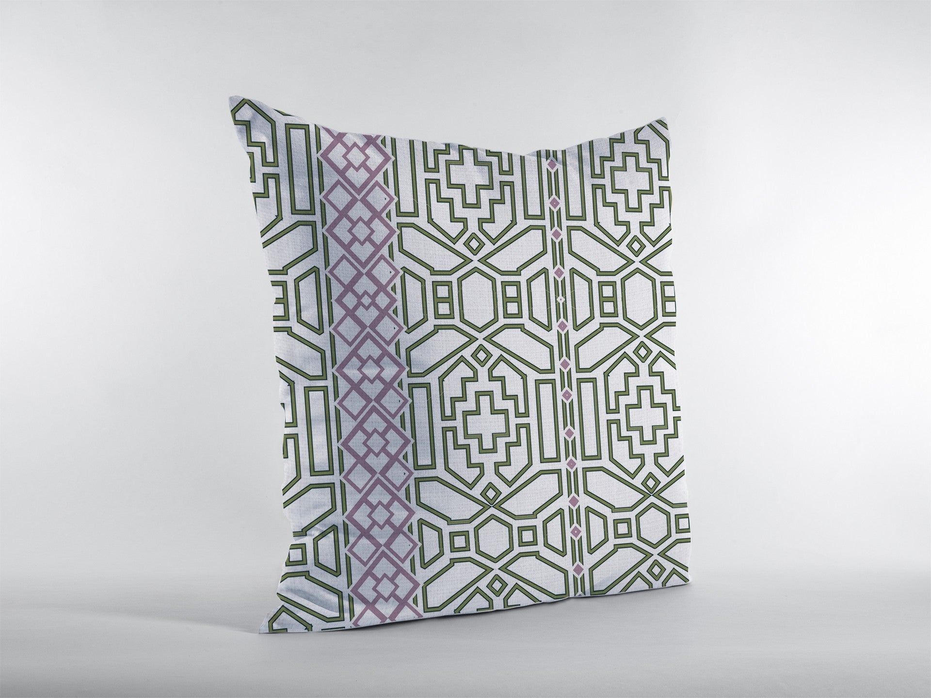 20" White Bird Maze Decorative Suede Throw Pillow FurniFindUSA