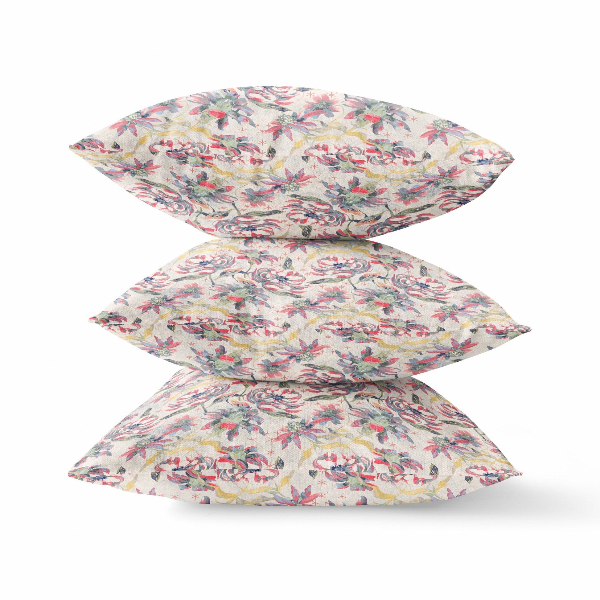 16" Pink Yellow Roses Zippered Suede Throw Pillow FurniFindUSA