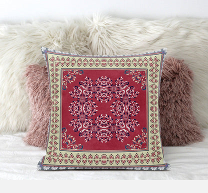 16" X 16" Blue Light Blue Geometric Zippered Suede Throw Pillow FurniFindUSA