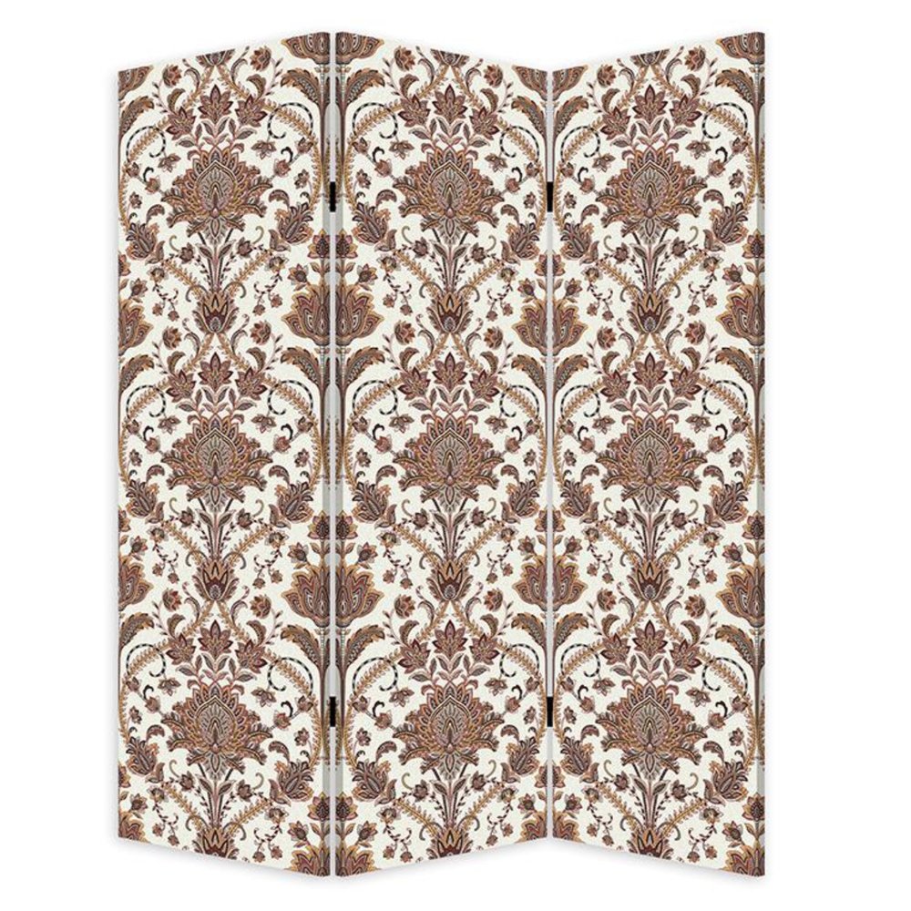 72" Green Folding Three Panel Screen Room Divider HomeRoots