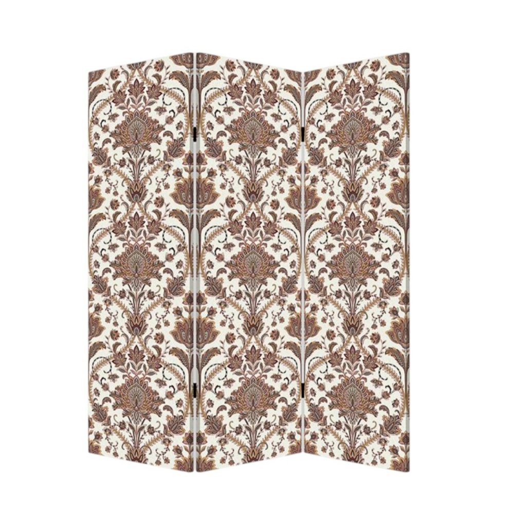 72" Green Folding Three Panel Screen Room Divider HomeRoots