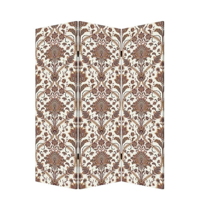 72" Green Folding Three Panel Screen Room Divider HomeRoots