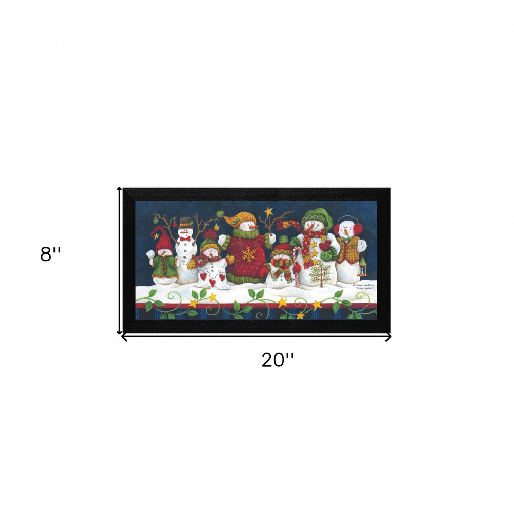 Sticking Together Black Framed Print Wall Art — view 3