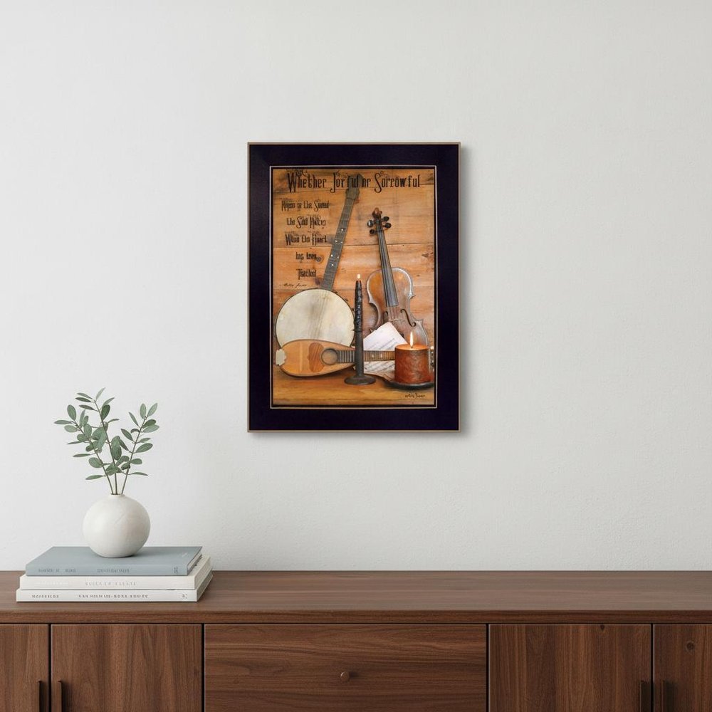Music Black Framed Print Wall Art — view 5