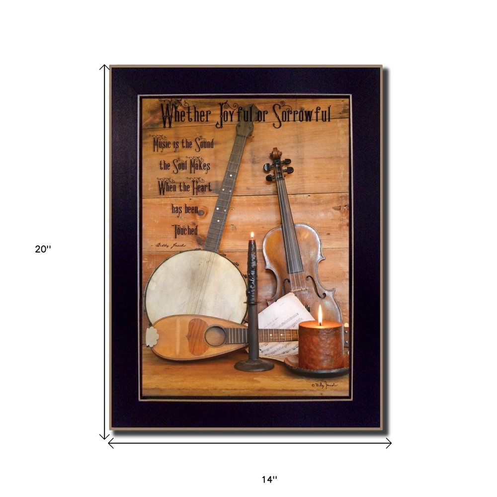 Music Black Framed Print Wall Art — view 4