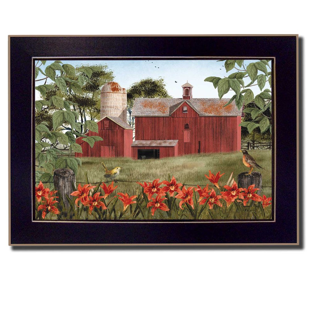 Summer Days 3 Black Framed Print Wall Art — view 1