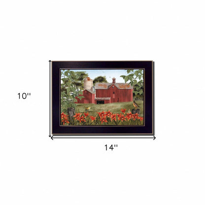 Summer Days 3 Black Framed Print Wall Art