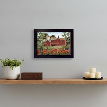 Summer Days 3 Black Framed Print Wall Art