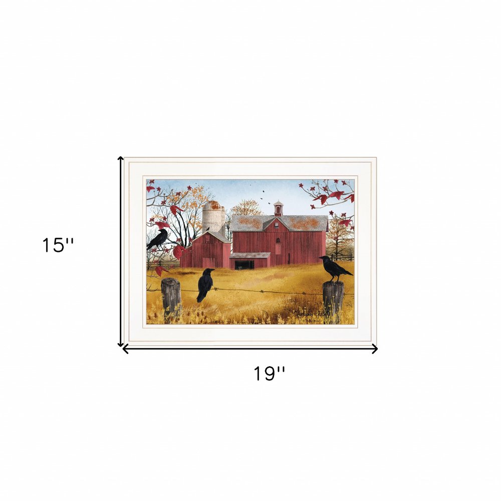 Autumn Gold 1 White Framed Print Wall Art — view 4