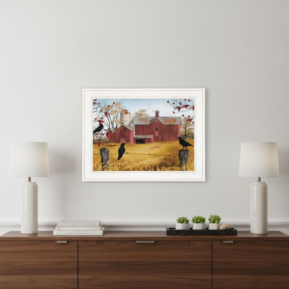 Autumn Gold 1 White Framed Print Wall Art — view 5