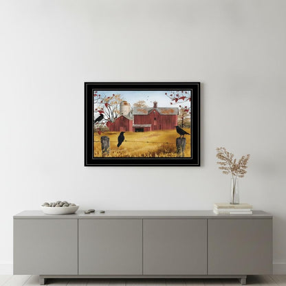 Autumn Gold 2 Black Framed Print Wall Art
