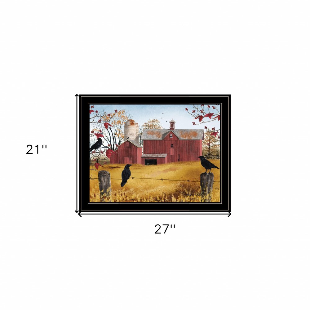 Autumn Gold 7 Black Framed Print Wall Art — view 3