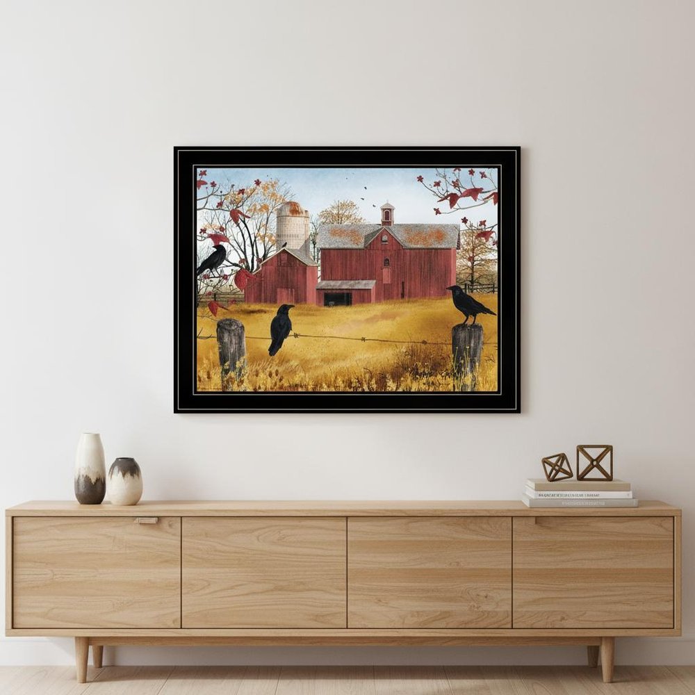 Autumn Gold 7 Black Framed Print Wall Art — view 4