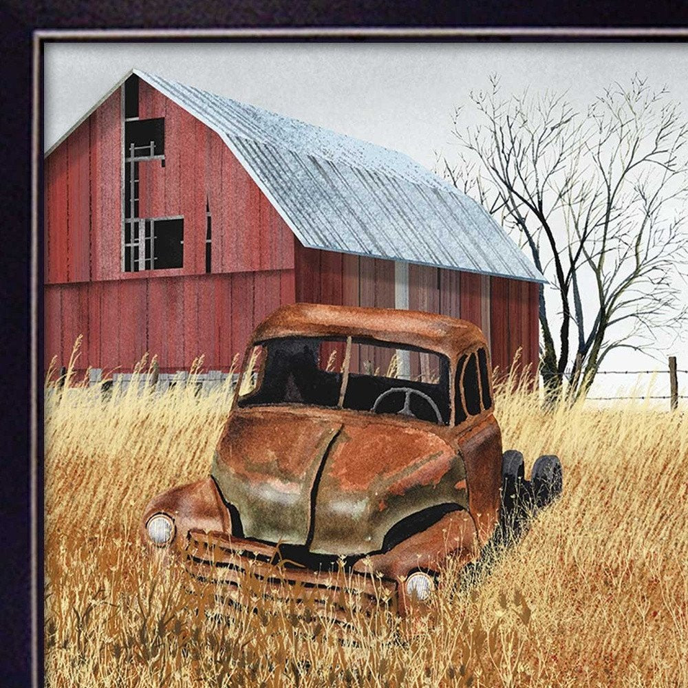 Granddads Old Truck 5 Black Framed Print Wall Art — view 3