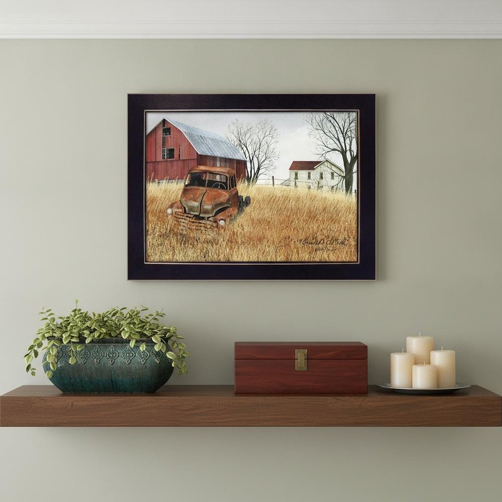 Granddads Old Truck 5 Black Framed Print Wall Art — view 6