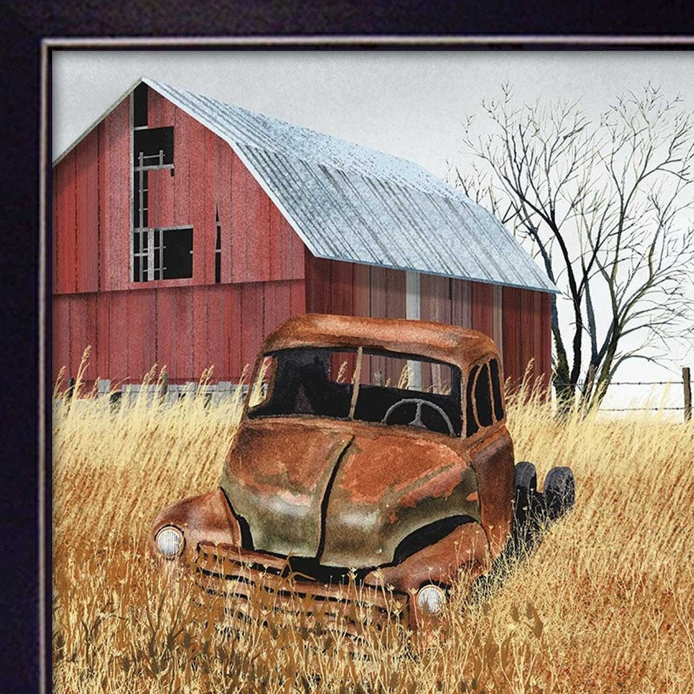 Granddads Old Truck 5 Black Framed Print Wall Art — view 5