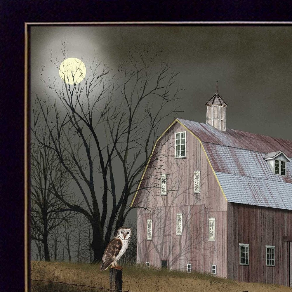 Midnight Moon 1 Black Framed Print Wall Art — view 3