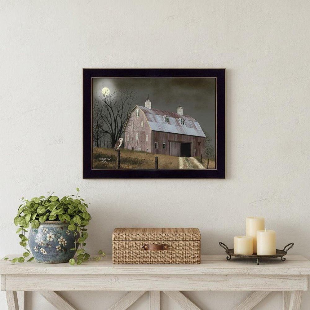 Midnight Moon 1 Black Framed Print Wall Art — view 5