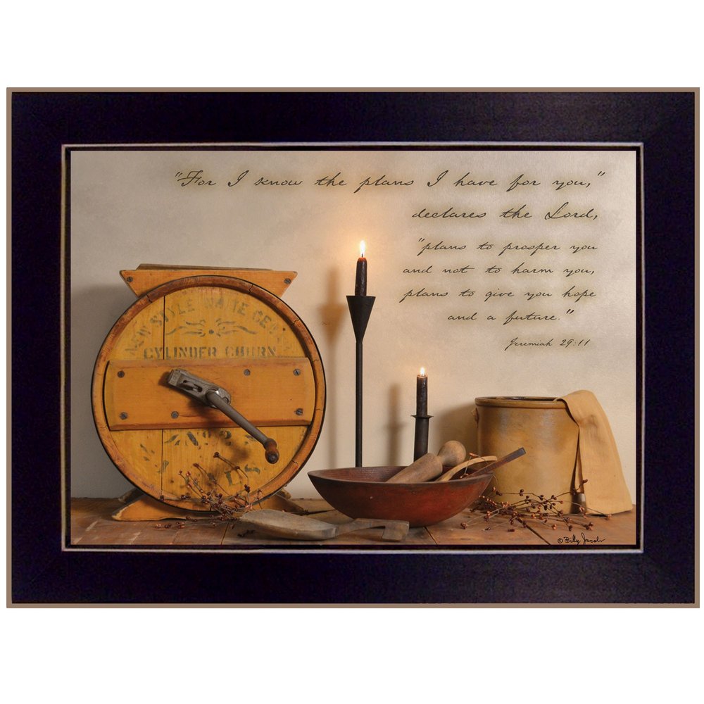 The Plans I Have For You 1 Black Framed Print Wall Art — view 2