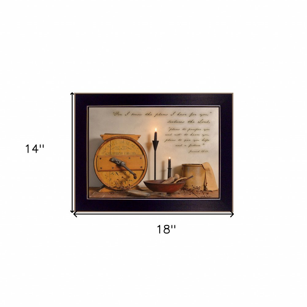 The Plans I Have For You 1 Black Framed Print Wall Art — view 5