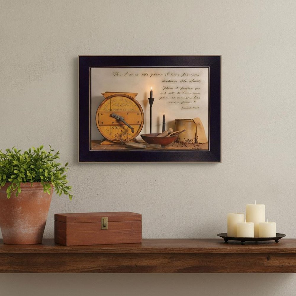 The Plans I Have For You 1 Black Framed Print Wall Art — view 10