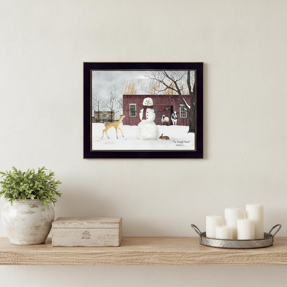 The Friendly Beasts 1 Black Framed Print Wall Art — view 5