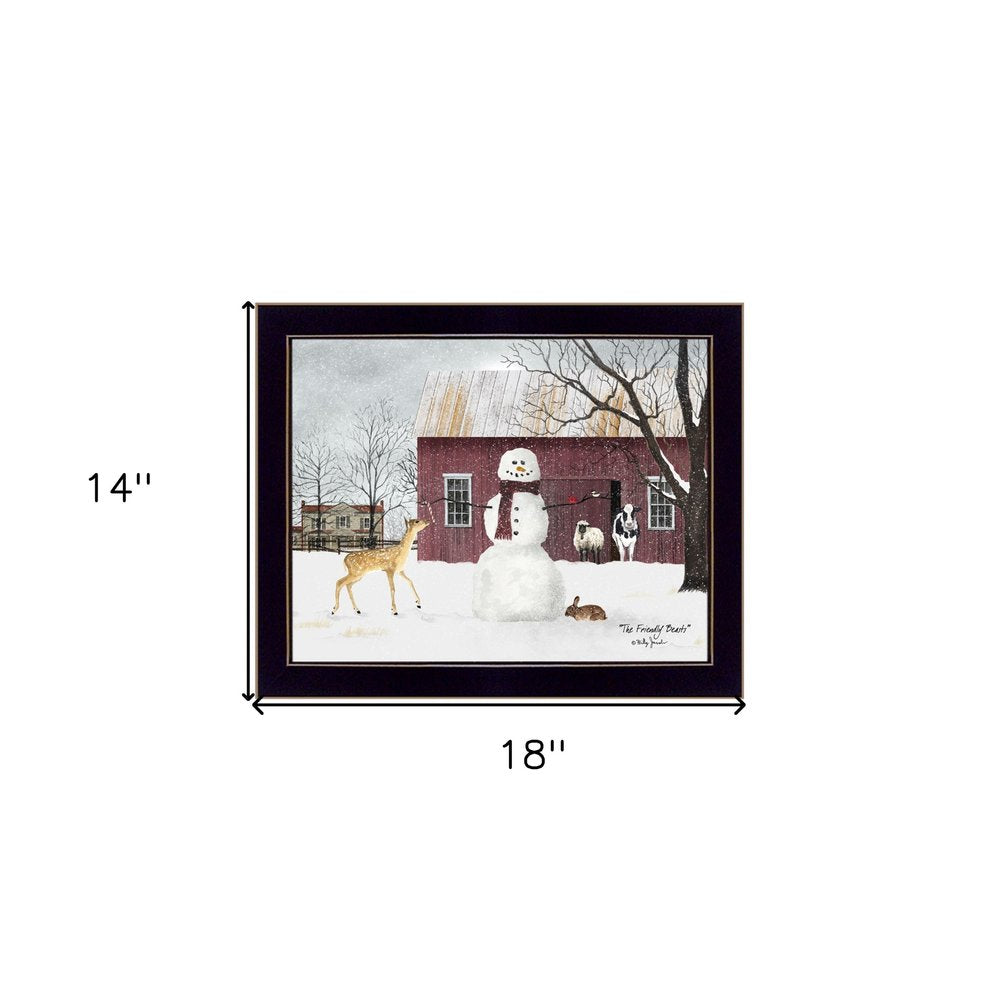 The Friendly Beasts 1 Black Framed Print Wall Art — view 4