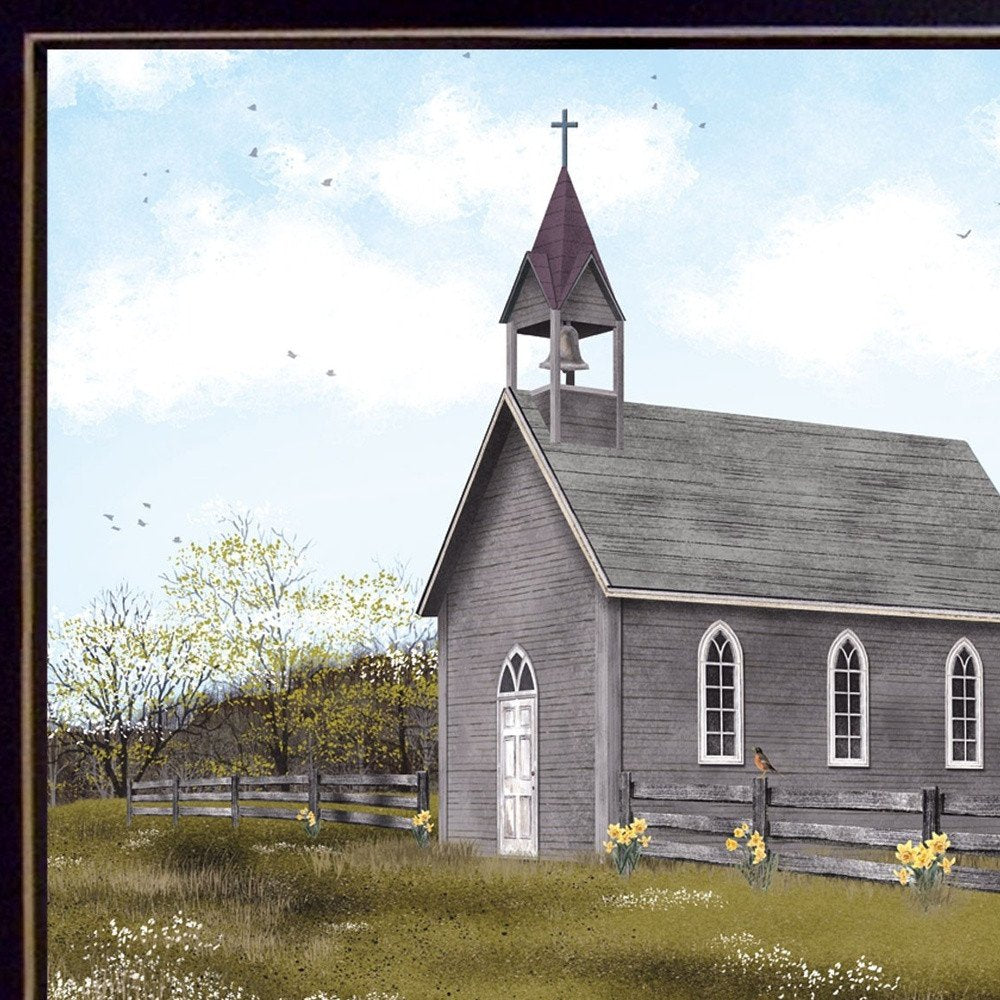He is Risen Black Framed Print Wall Art — view 3