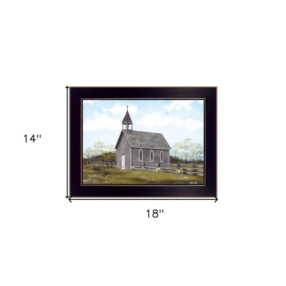 He is Risen Black Framed Print Wall Art — view 5