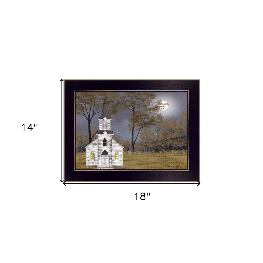 Evening Prayer Black Framed Print Wall Art — view 3
