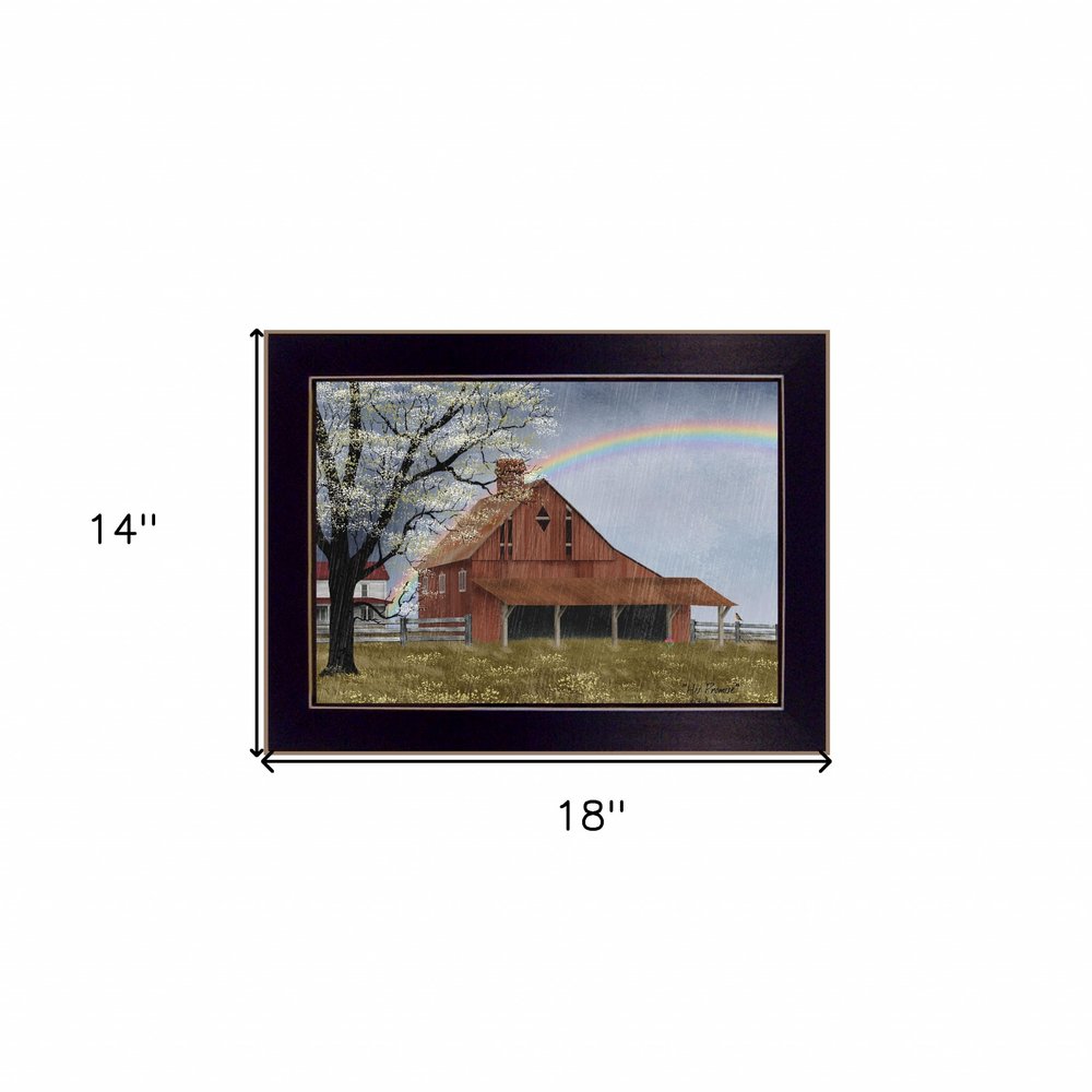 His Promise Black Framed Print Wall Art — view 3