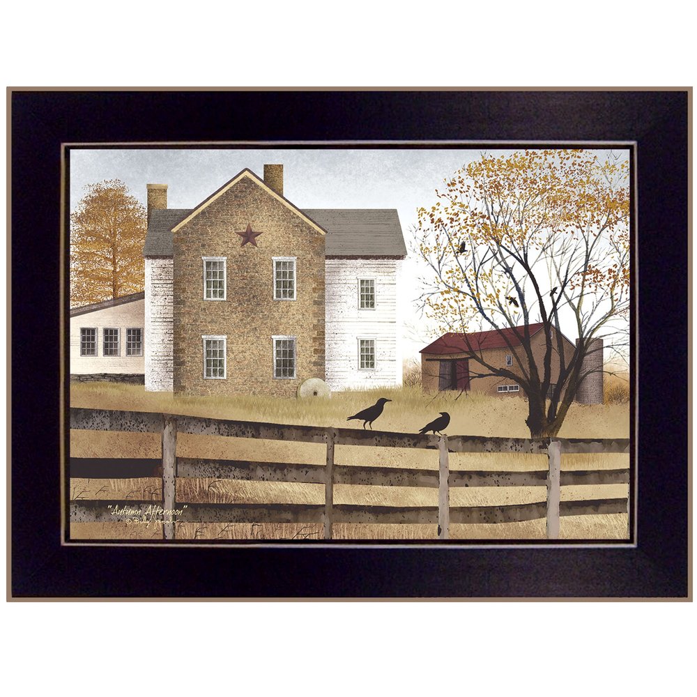 Autumn Afternoon Black Framed Print Wall Art — view 1