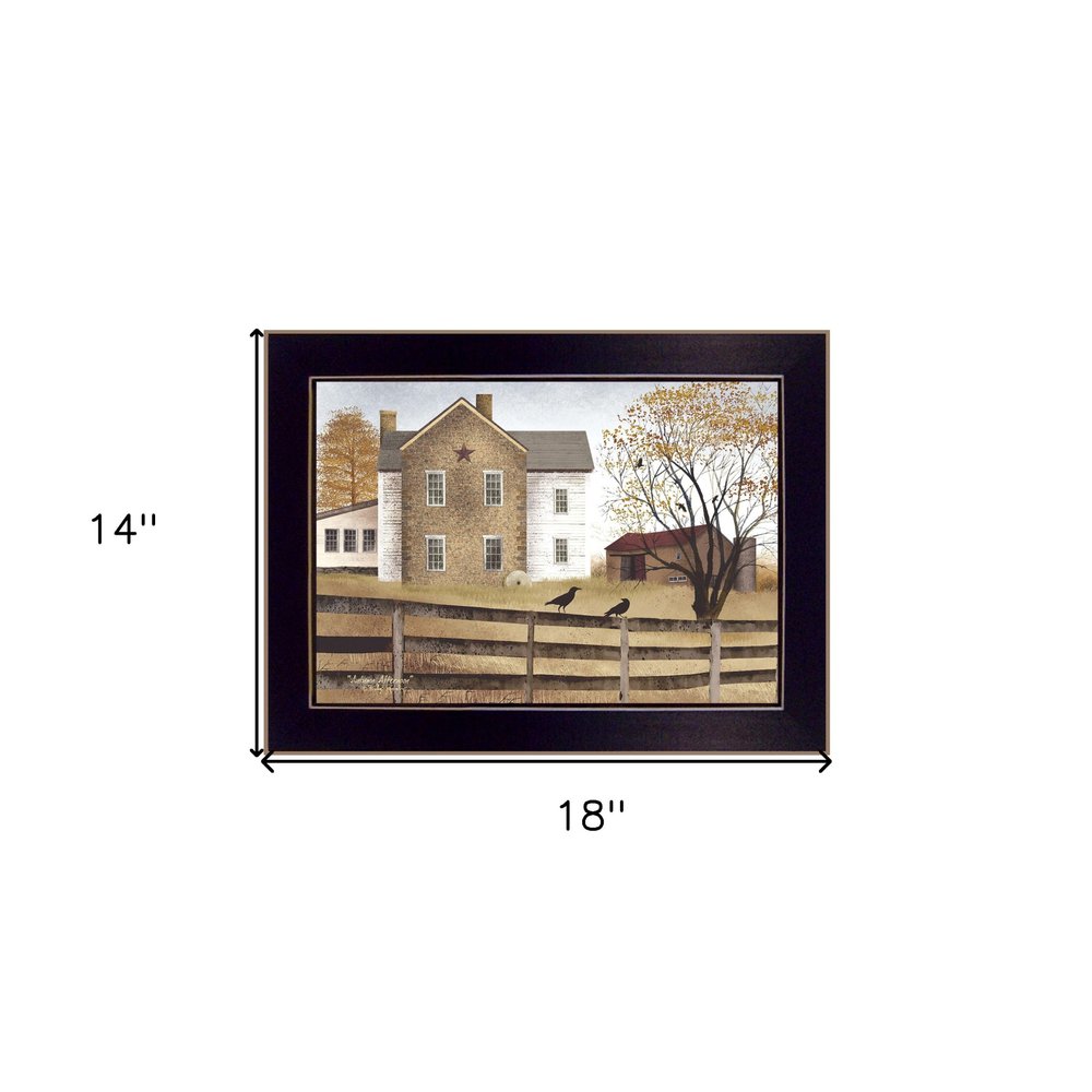 Autumn Afternoon Black Framed Print Wall Art — view 3